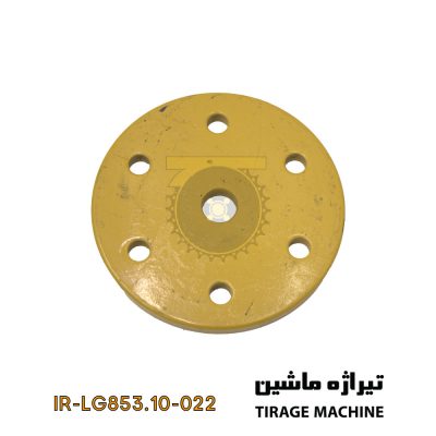 پلیت فلزی محافظ پین کمرشکن پایین لودر ۵ تن – قطعه مقاوم برای نصب در بخش پایینی مفصل شاسی لودرهای سنگین جهت تثبیت و جلوگیری از لقی پین.