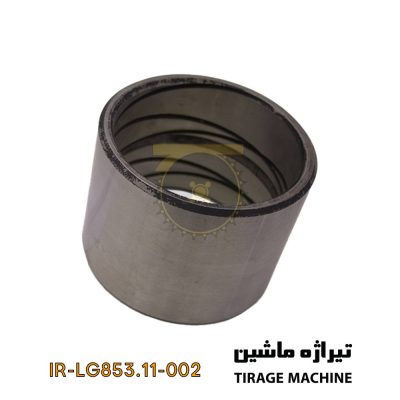 تصویر بوش ایرانی مخصوص اتصال پین دکل به بازوی ملخی باکت در لودر ۵ تن – قطعه‌ای مقاوم در برابر فشار، سایش و ضربه.